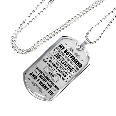 My Boyfriend Dog Tag Pendant Necklace - Gifts Idea for Boyfriend from Girlfriend so-men-01